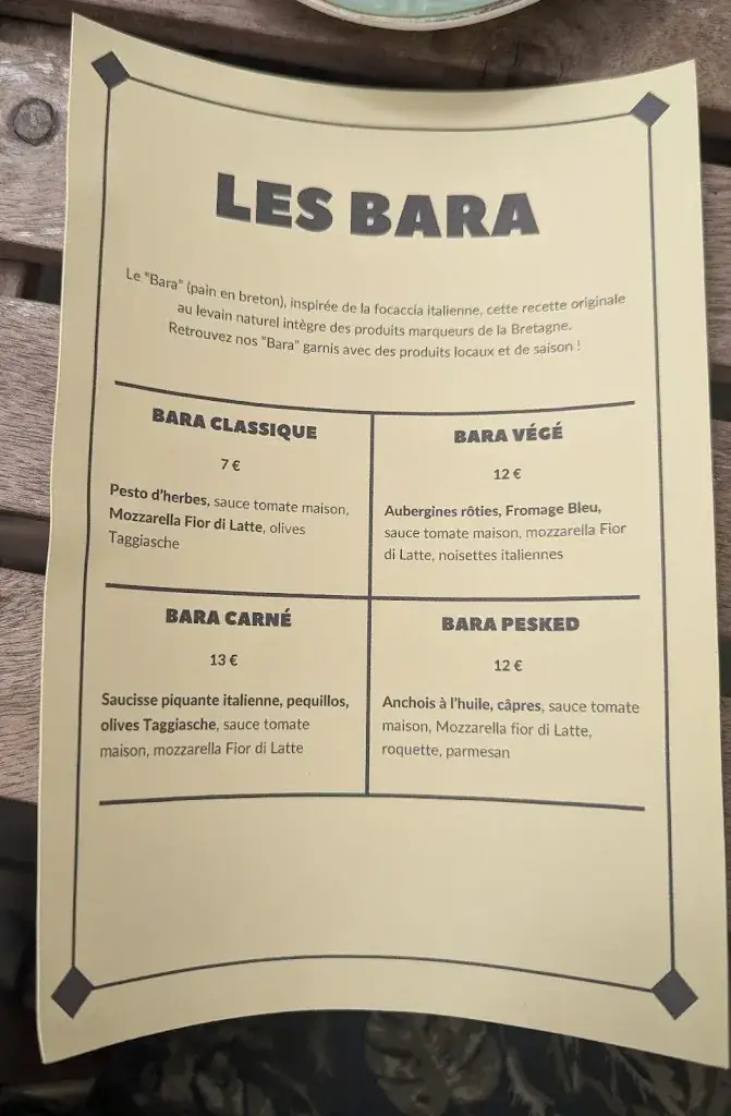 Menü_Bara inn_Roscoff_Bild_2