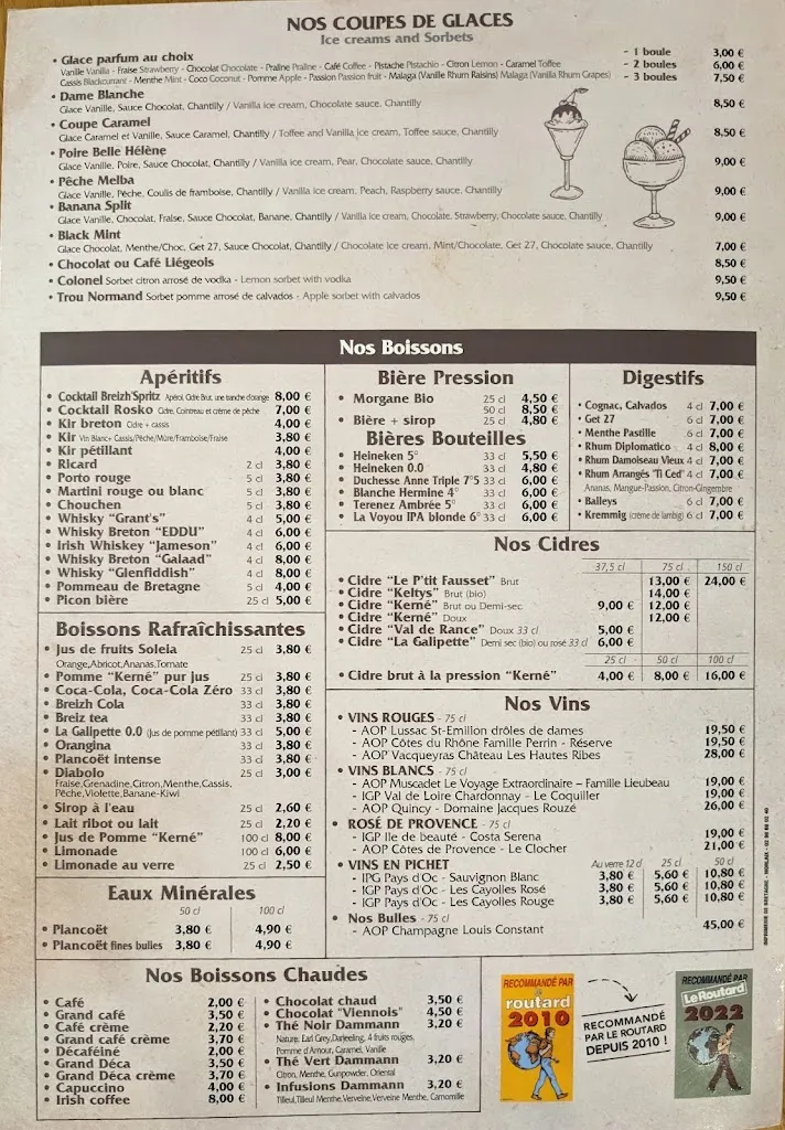 Menu_Crêperie de la Poste_Roscoff_image_1