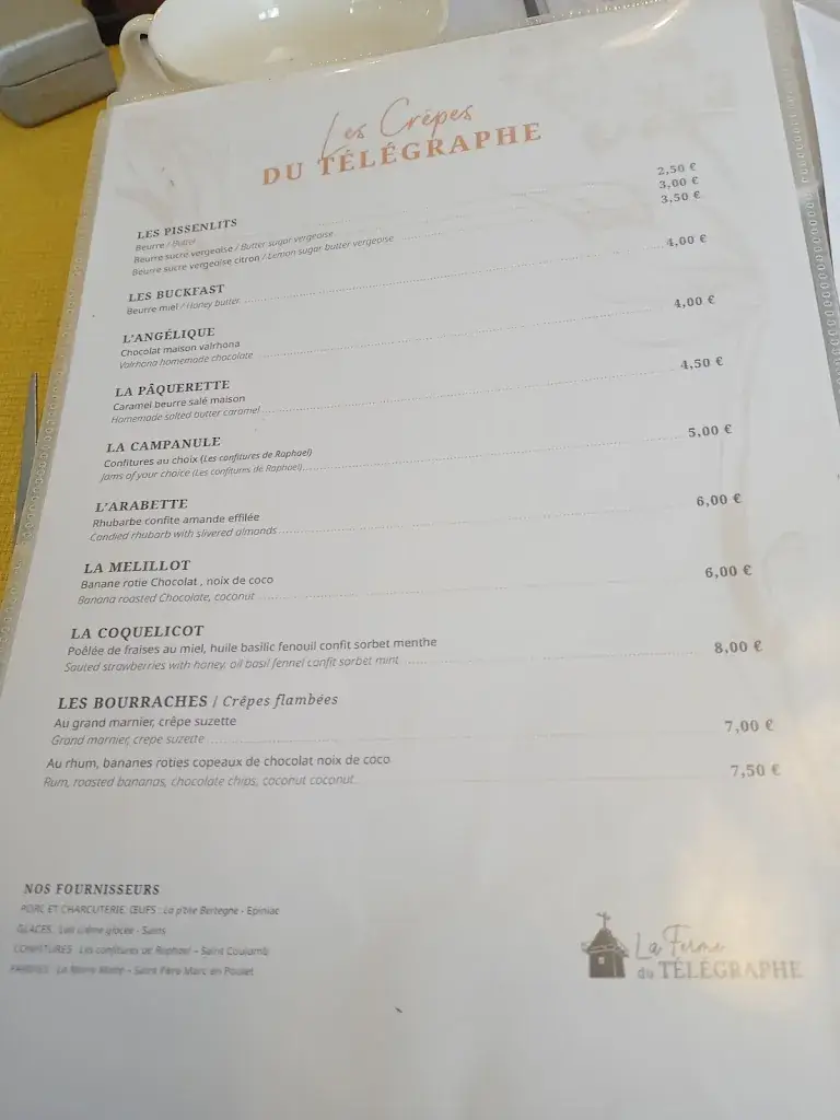 Menu_La Ferme du Télégraphe_Saint-Marcan_immagine_1