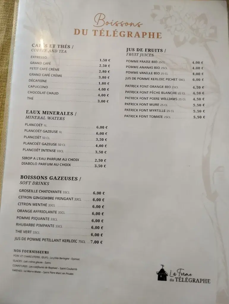 Menu_La Ferme du Télégraphe_Saint-Marcan_immagine_3