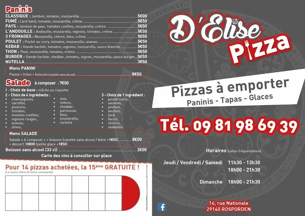 Menu_D'Élise Pizza_Rosporden_image_1