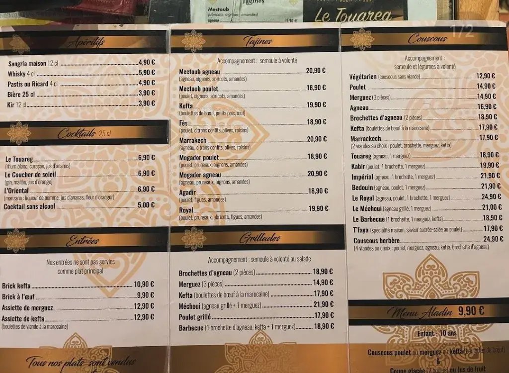 Menu_LE TOUAREG_Concarneau_image_3