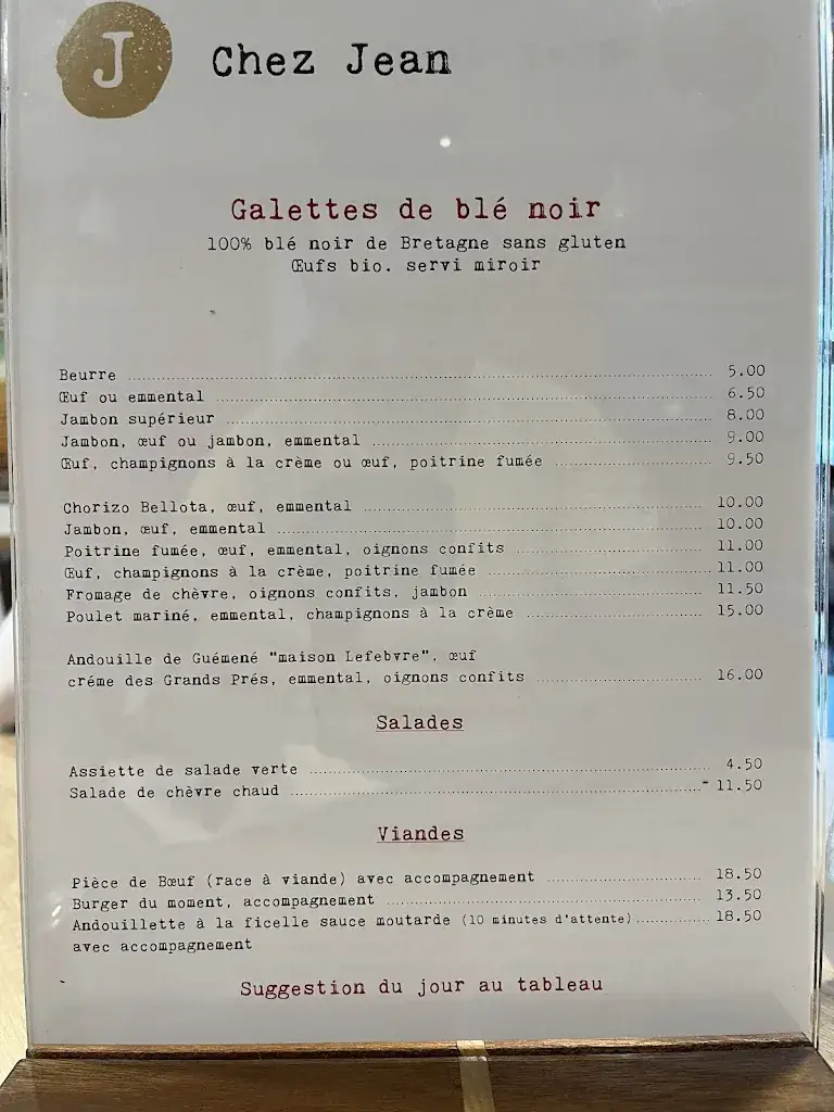 Menu_Chez Jean_Saint-Caradec_imagen_3