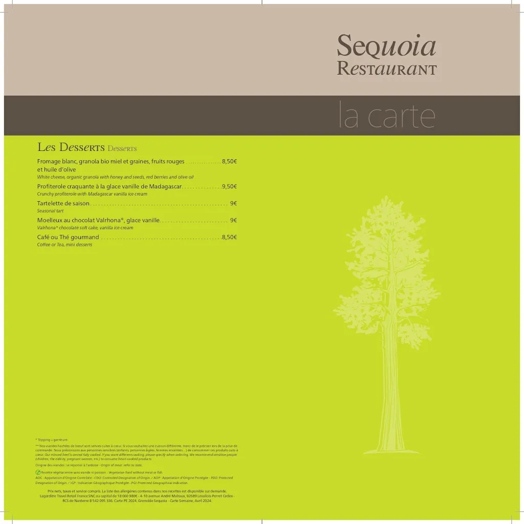 Menü_Séquoia Restaurant_Saint-Étienne-de-Saint-Geoirs_Bild_1