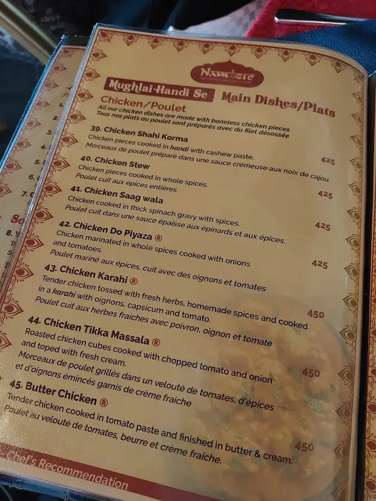 Menu_Namaste Restaurant_Mauritius_image_2