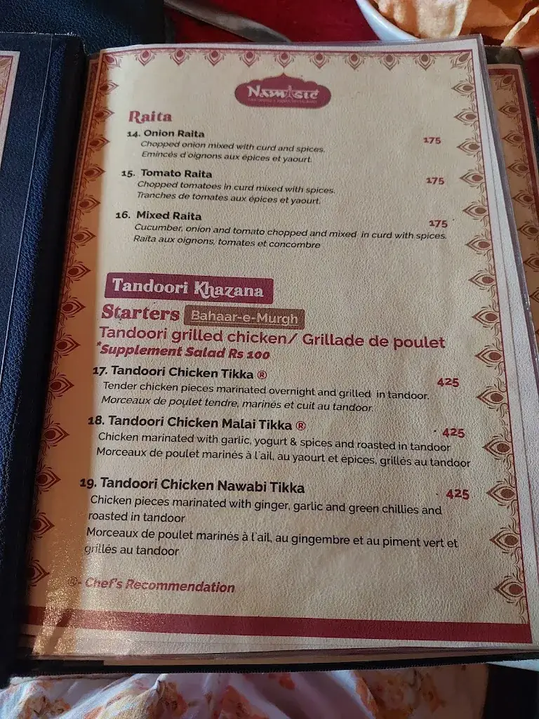 Menu_Namaste Restaurant_Mauritius_image_4