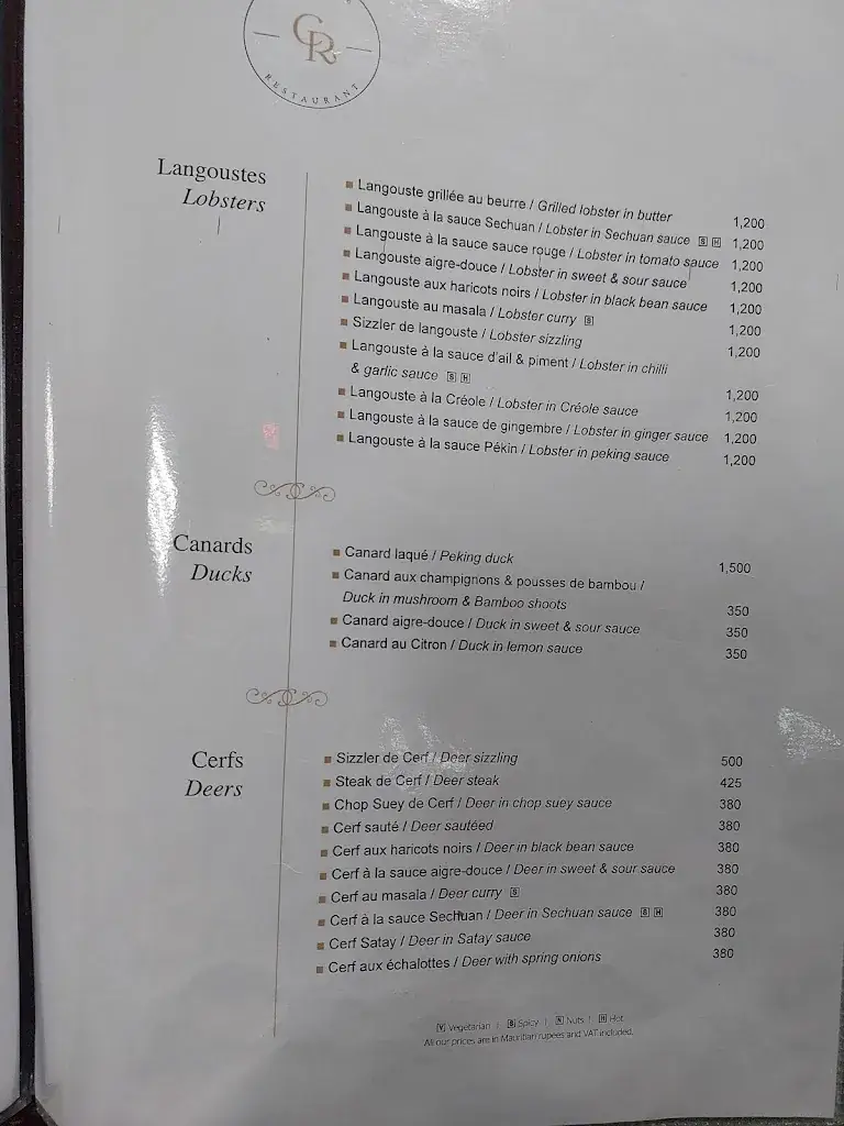 Menu_Comlone restaurant_Mauritius_image_3