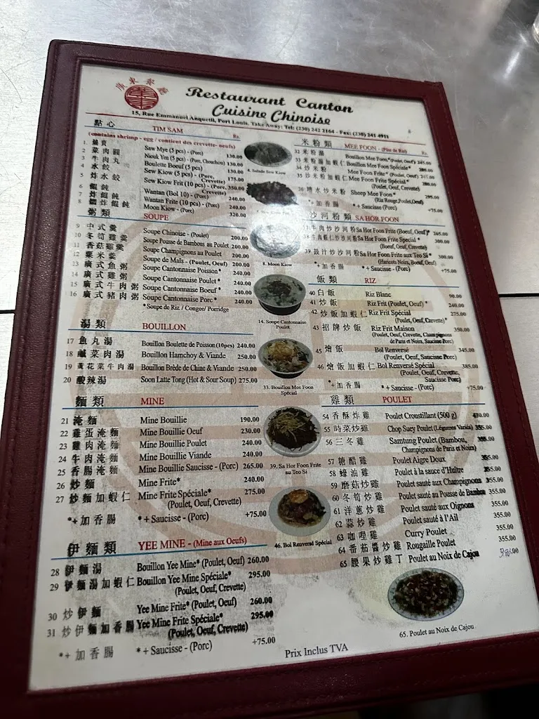 Menu_Restaurant Canton_Mauritius_image_4