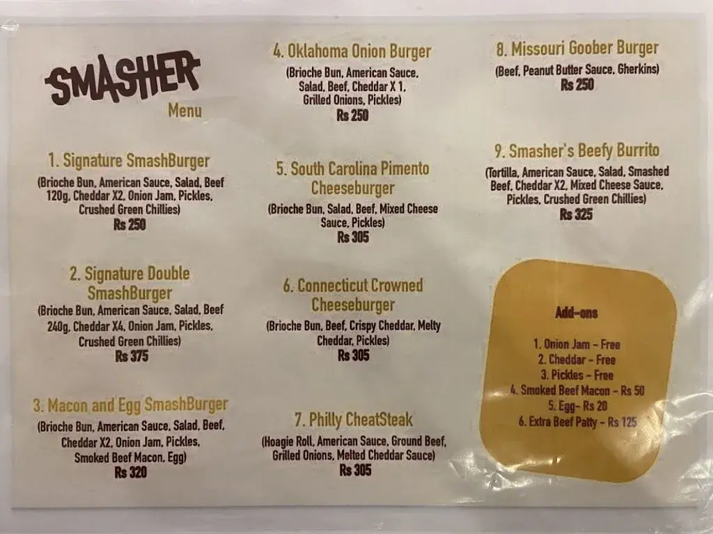 Menu_Smasher Port Louis_Mauritius_image_1