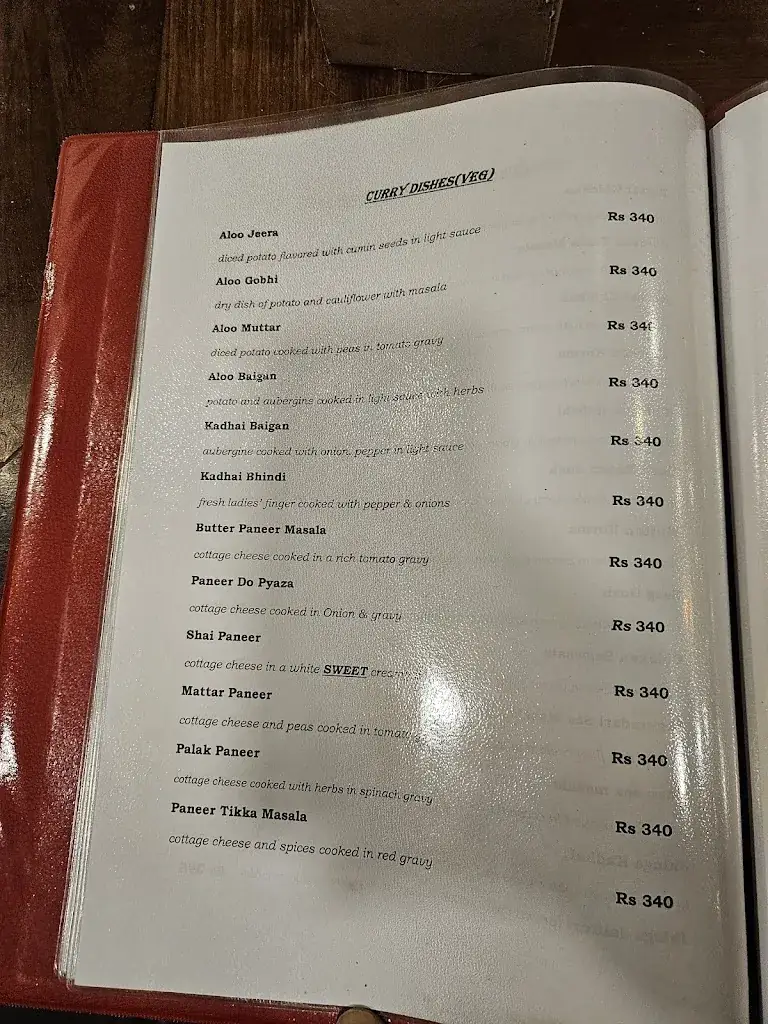 Menu_Sangam Taj Restaurant_Mauritius_image_1