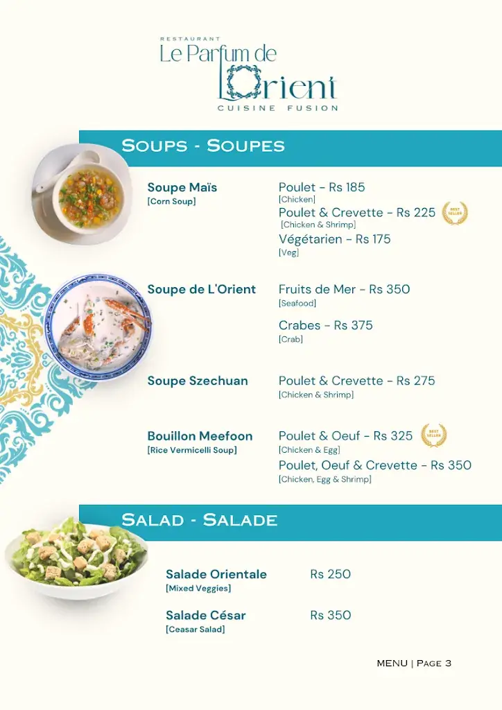 Menu_Le Parfum de L'orient Restaurant_Mauritius_image_2