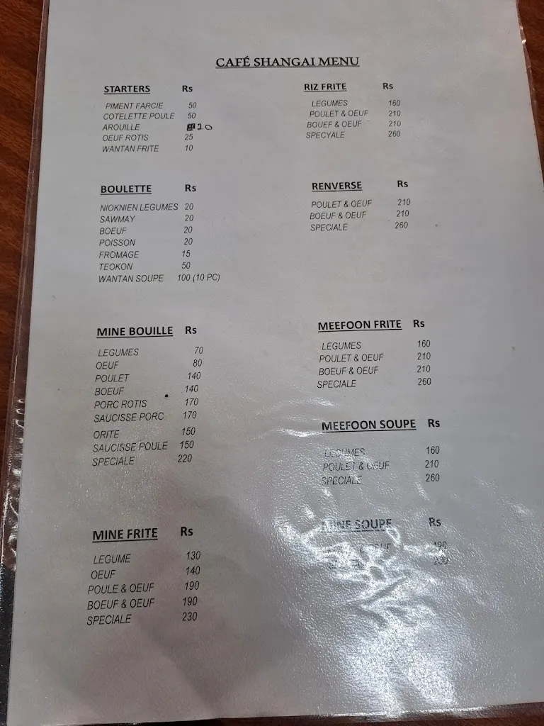 Menu_Cafe Shanghai_Mauritius_image_1