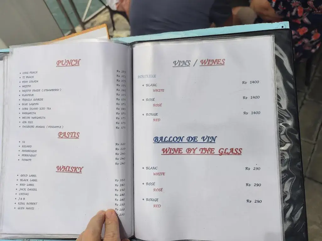 Menu_Bistrot du Marseillais_Mauritius_immagine_2