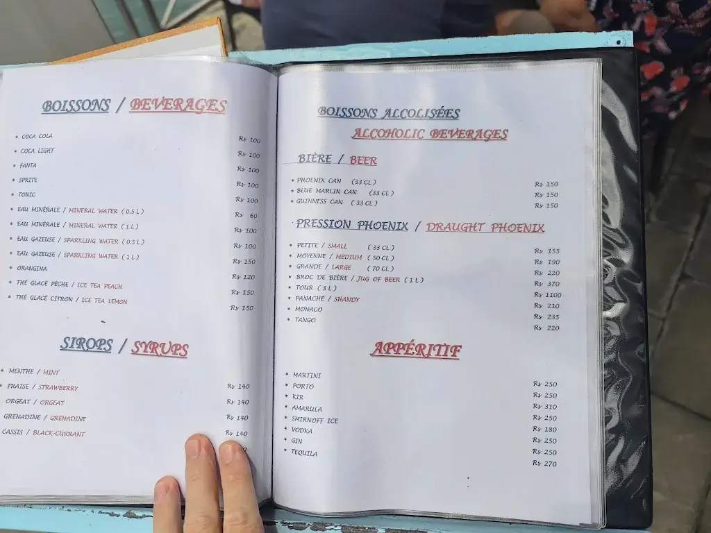 Menu_Bistrot du Marseillais_Mauritius_immagine_4