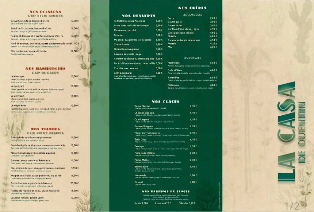 Menu_La Casa de Quentin_Pontorson_image_2