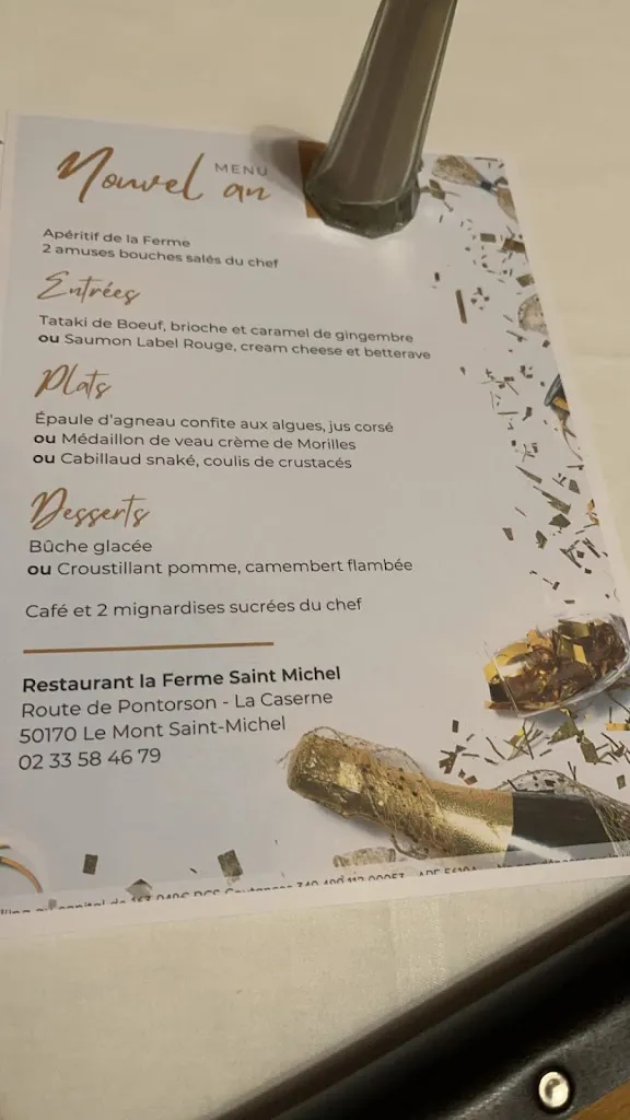 Menu_La Ferme Saint-Michel_Mont-Saint-Michel_image_3