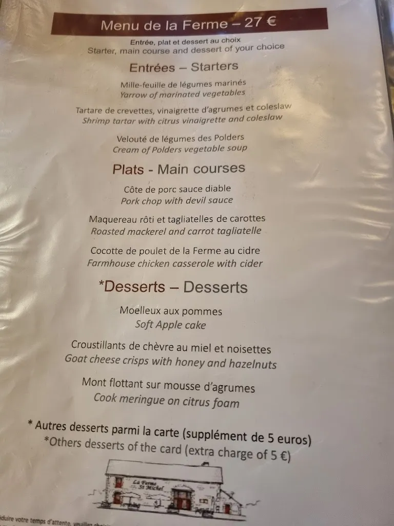 Menu_La Ferme Saint-Michel_Mont-Saint-Michel_image_4