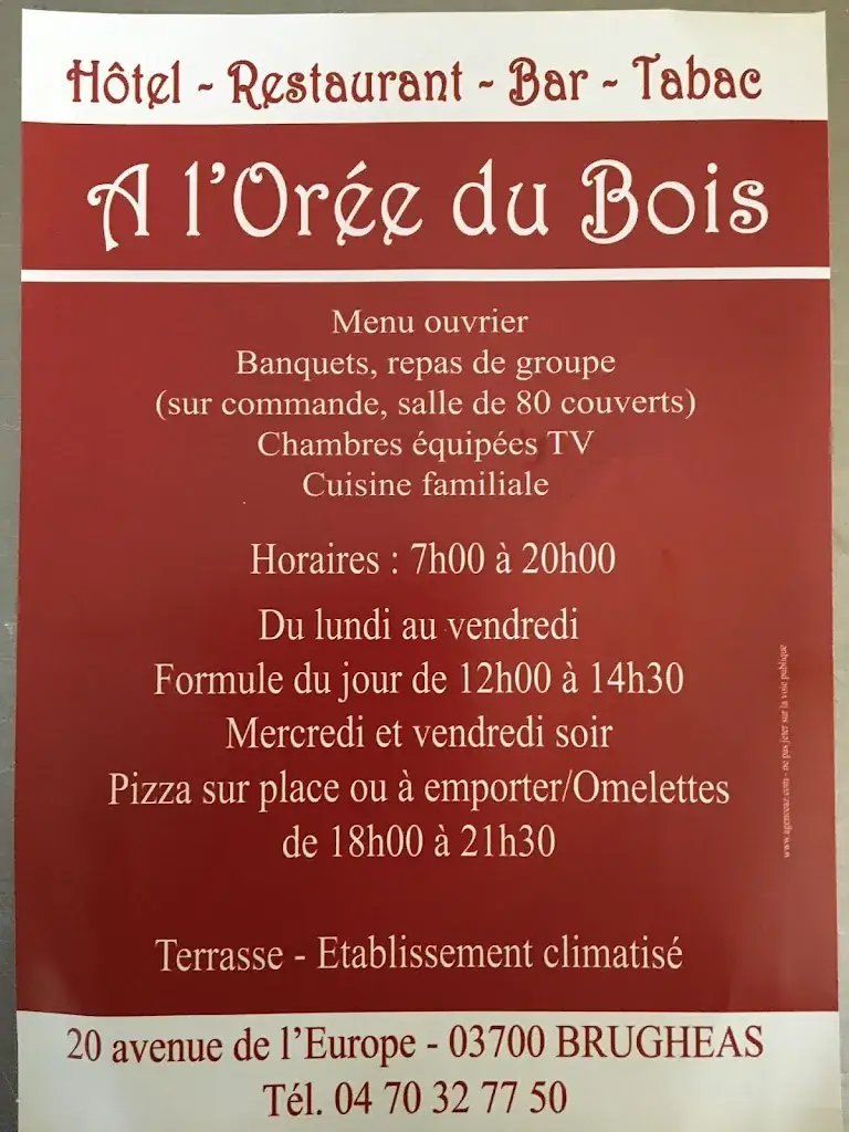 Menu_A l'Orée du Bois_Brugheas_image_2
