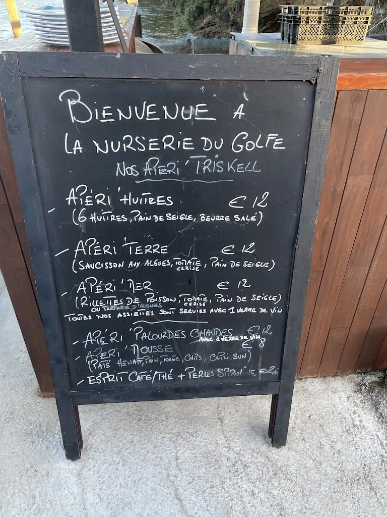 Menu_La Nurserie Du Golfe_Sarzeau_image_1