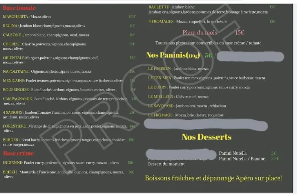 Menu_L'écart Pizz'_Saint-Dolay_image_1