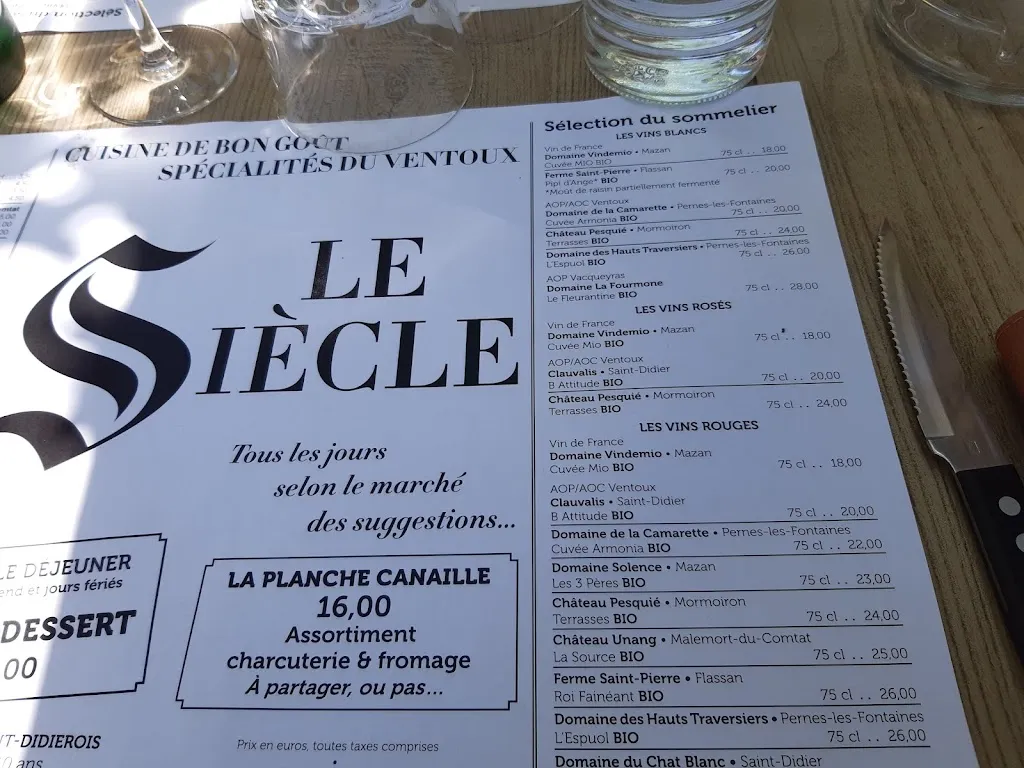 Menu_Le Café du Siècle_Saint-Didier_image_2