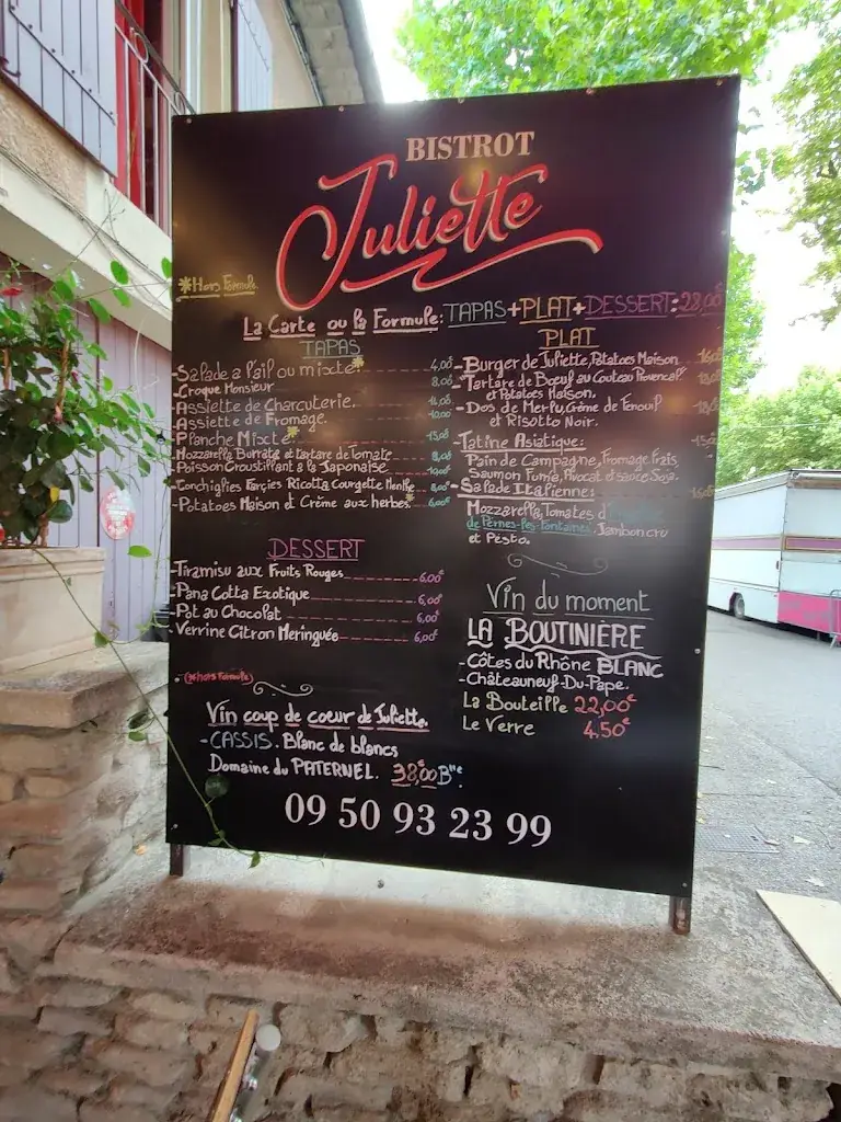 Menu_Bistrot Juliette_Saint-Didier_image_1
