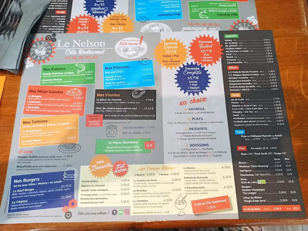 Menu_Le Nelson_Saint-Brieuc_image_1