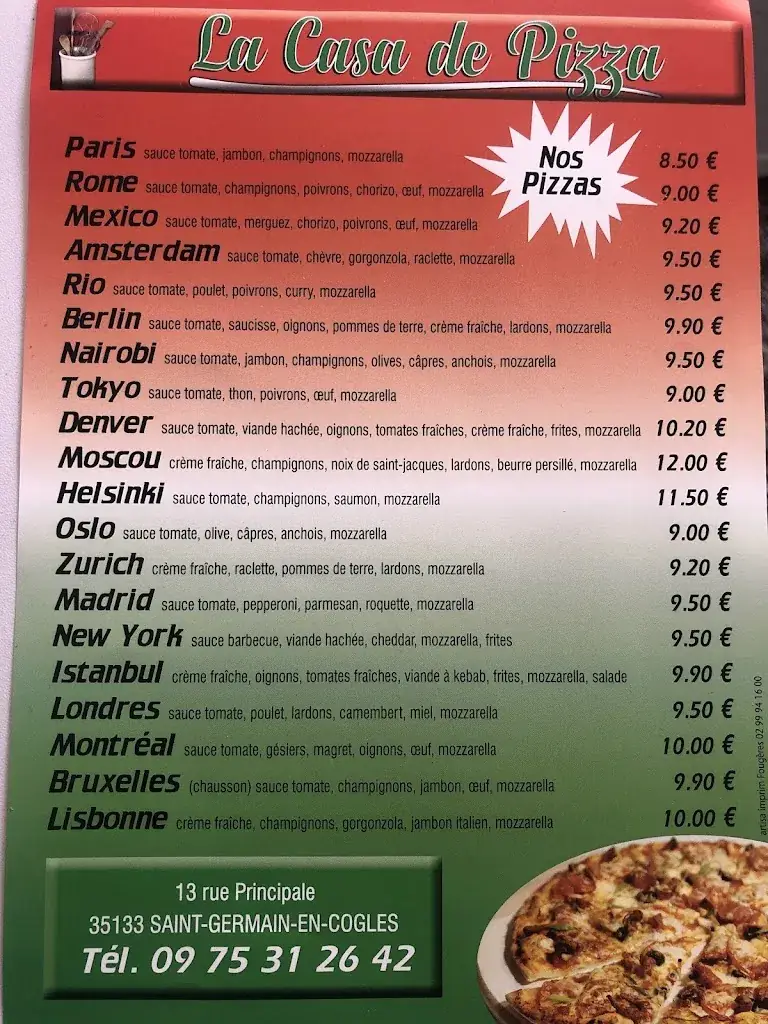 Menu_Bar Restaurant De La Tour_Saint-Germain-en-Coglès_image_1