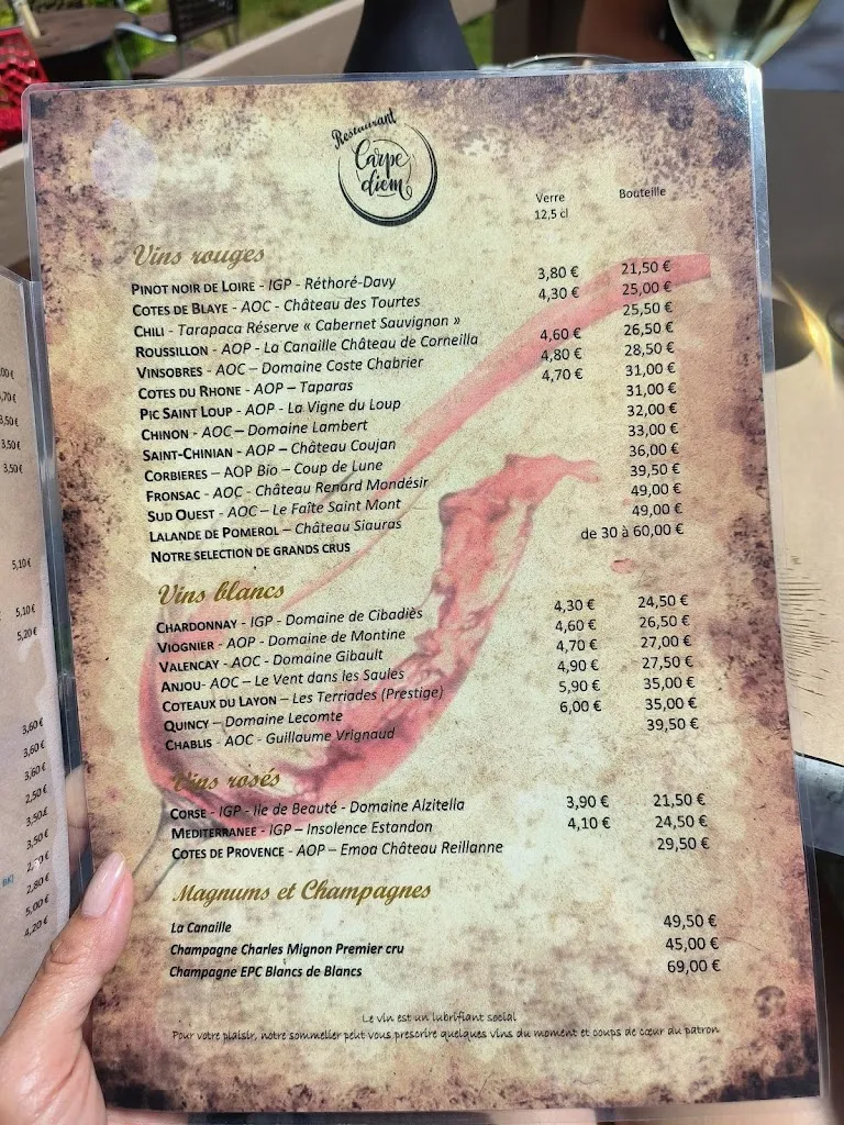 Menu_Restaurant Le Carpe Diem_Saint-Évarzec_image_3