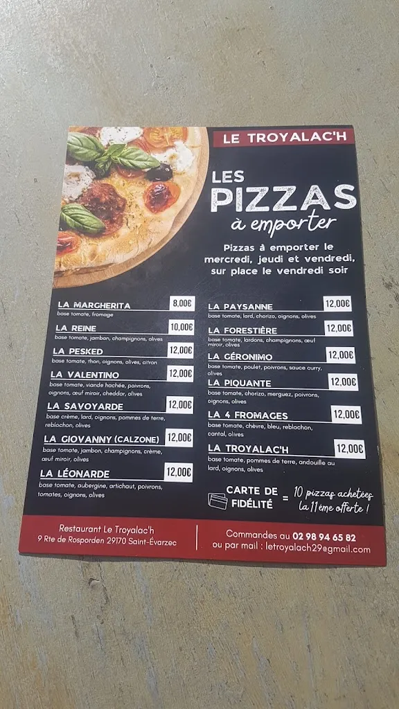Menu_Le Troyalac'h_Saint-Évarzec_image_2