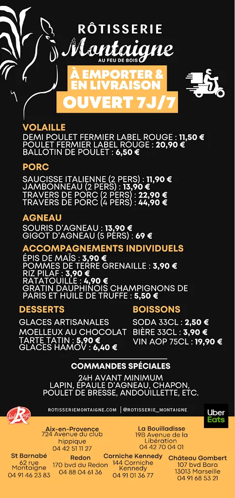 Menu_Rôtisserie Montaigne Saint Barnabé_Marseille_immagine_1