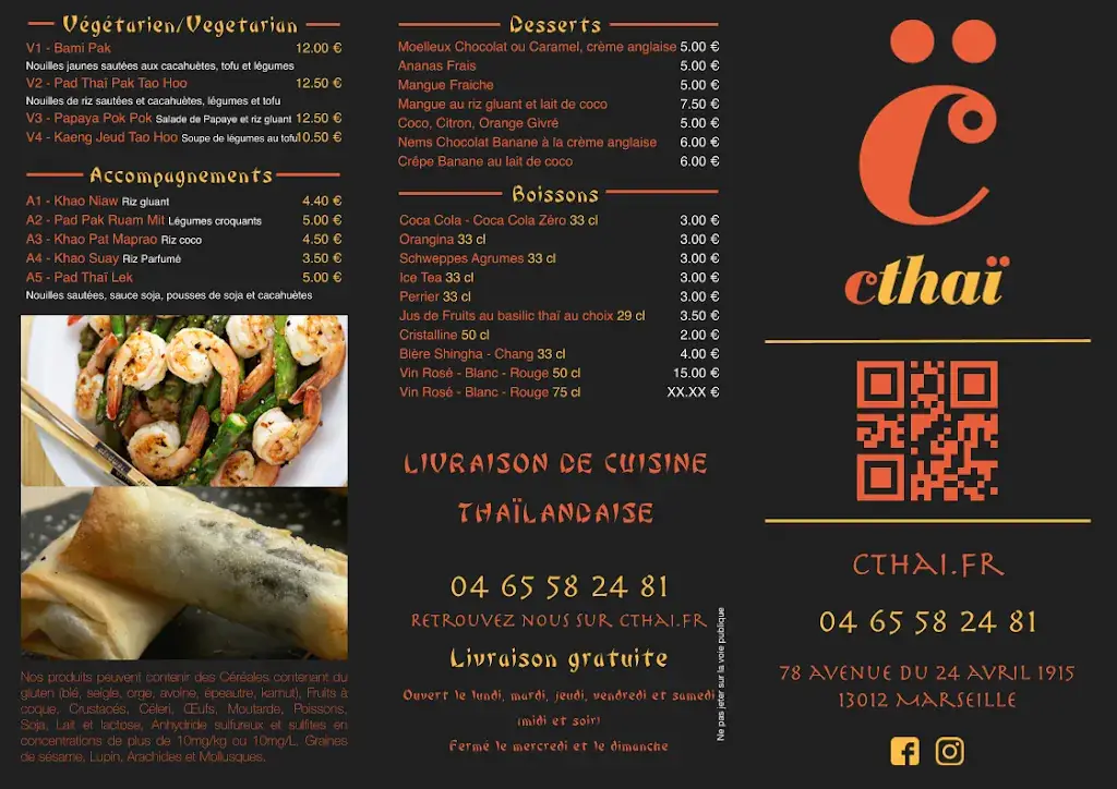 Menu_Cthaï - Restaurant Thaï à Marseille_Marseille_image_2
