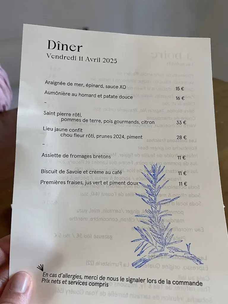 Menu_Comète I Restaurant et Chambres d'hôtes I à la mer I Saint Lunaire I_Saint-Lunaire_image_1