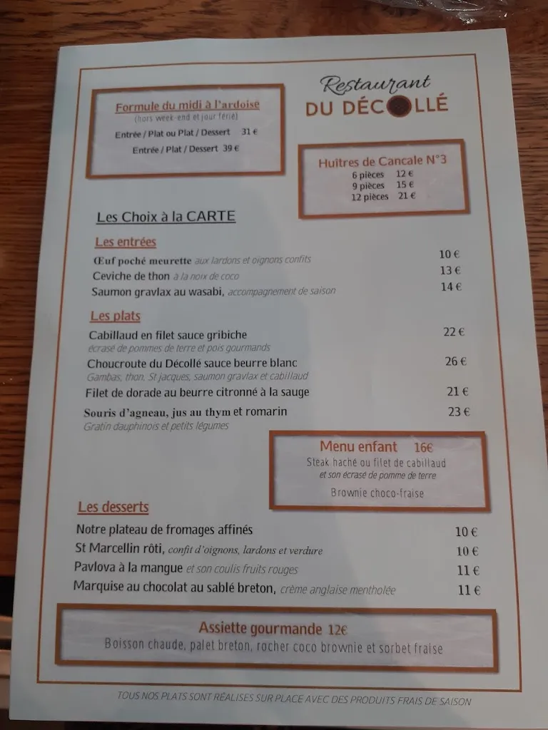 Menu_Restaurant du Décollé_Saint-Lunaire_image_1