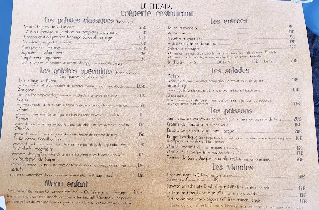 Menu_Le théatre_Saint-Lunaire_immagine_3