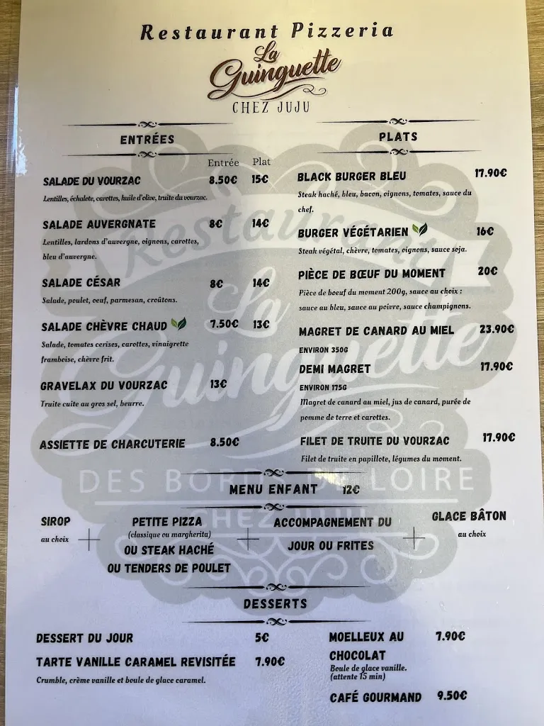 La Guinguette chez Juju restaurant du camping d’Audinet Brives charensac_Brives-Charensac_menu_image_1