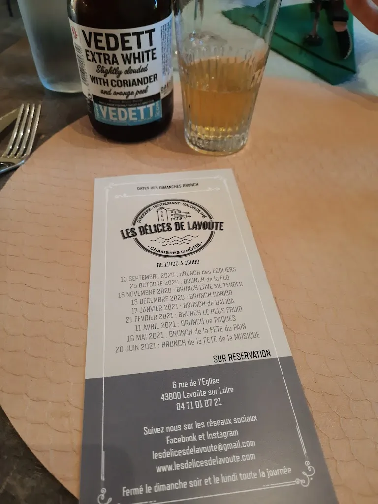 Menu_Restaurant les Délices de Lavoûte_Lavoûte-sur-Loire_image_1