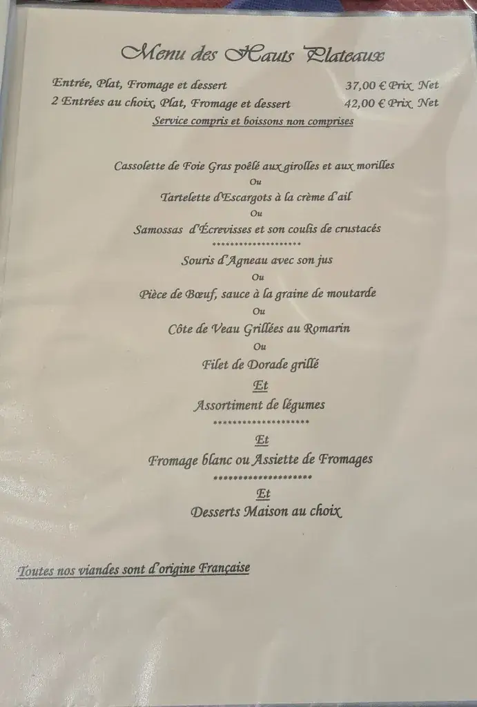 Menu_Restaurant l'Ecu d'Or_Puy-en-Velay_imagen_4