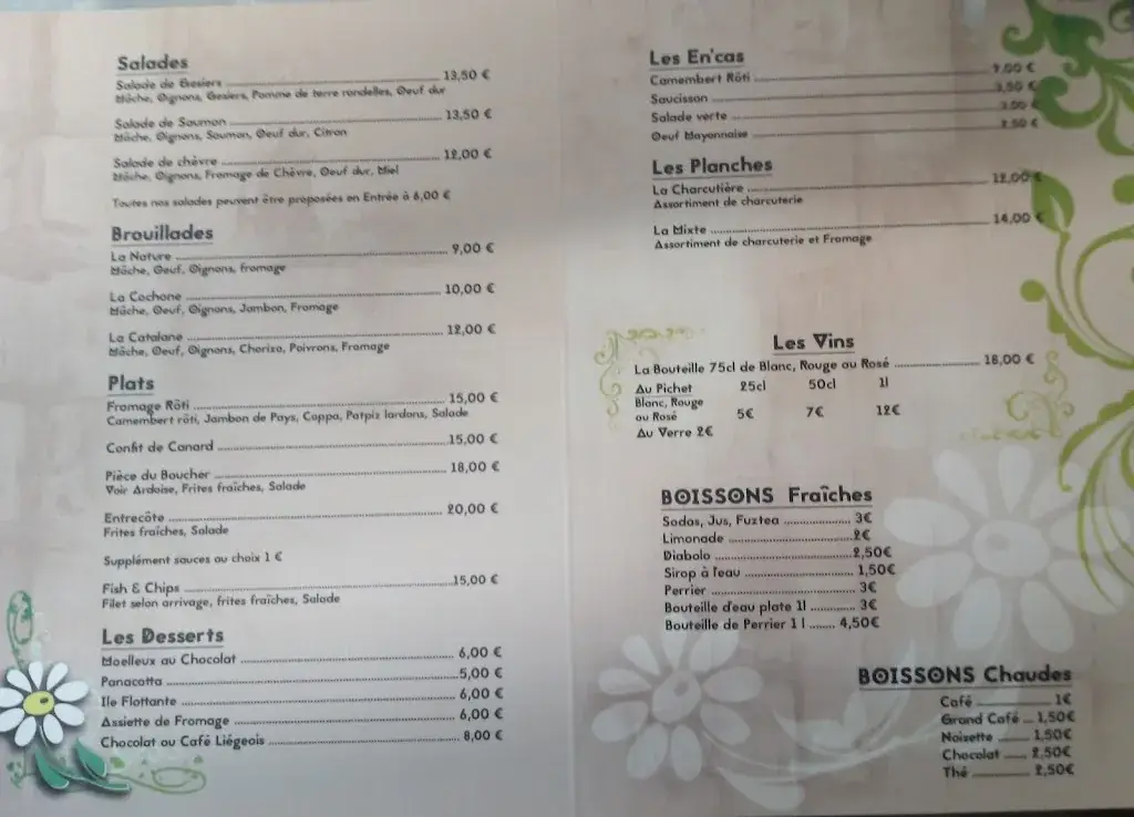 Chez zaza restaurant in Saint-Ouen-des-Alleux