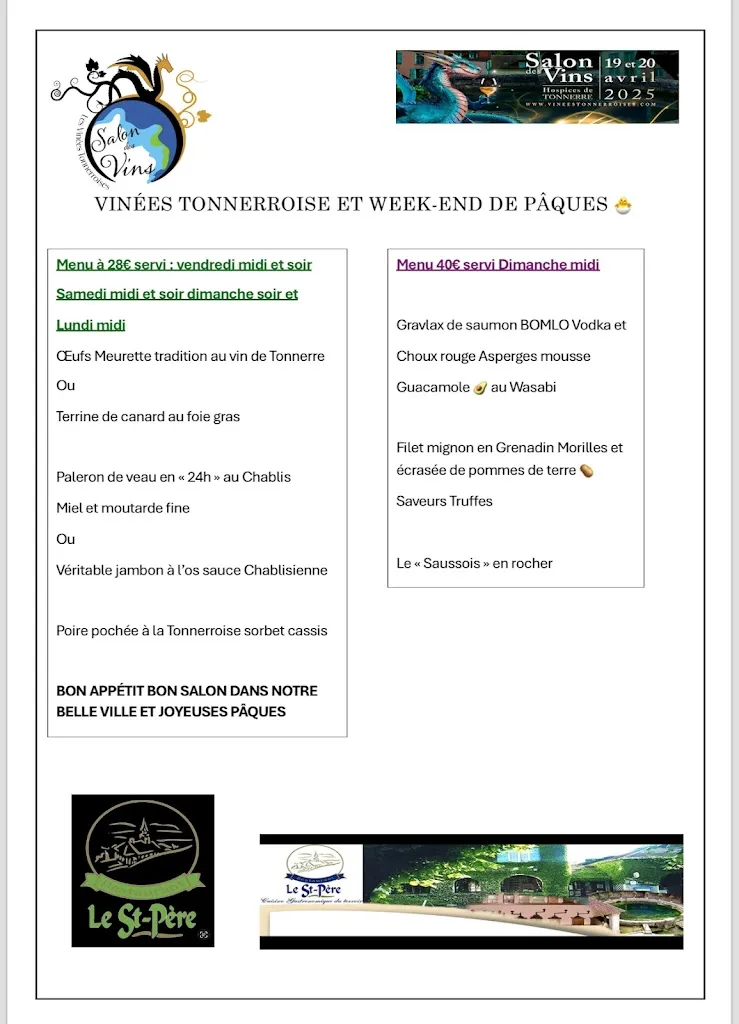 Menu_le Saint-père Restaurant_Tonnerre_image_2
