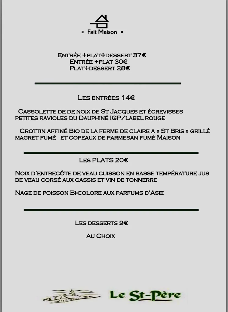 Menu_le Saint-père Restaurant_Tonnerre_image_3