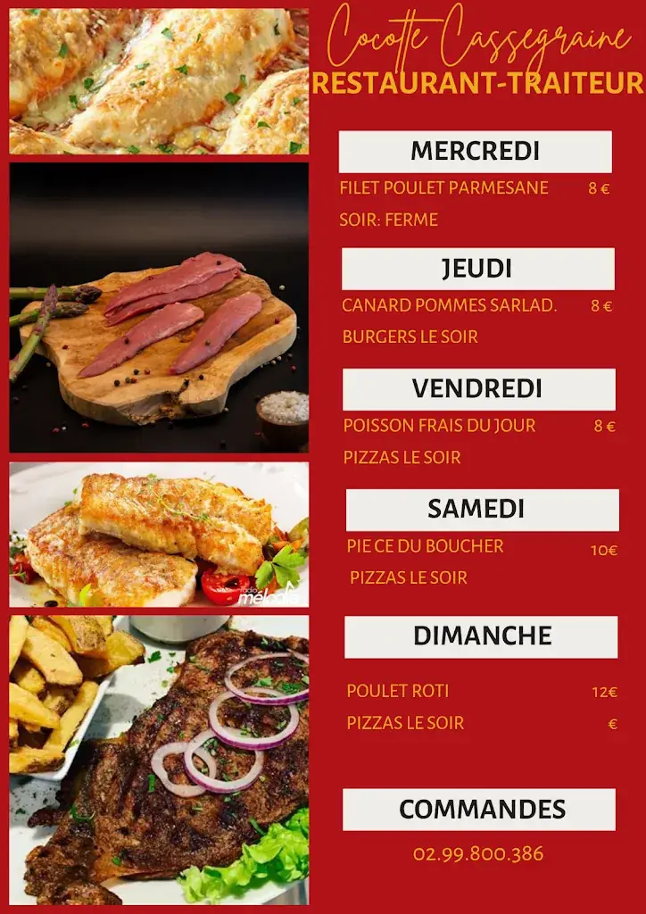 Menu_Cocotte Cassegraine Restaurant et Traiteur_Mesnil-Roc'h_image_1