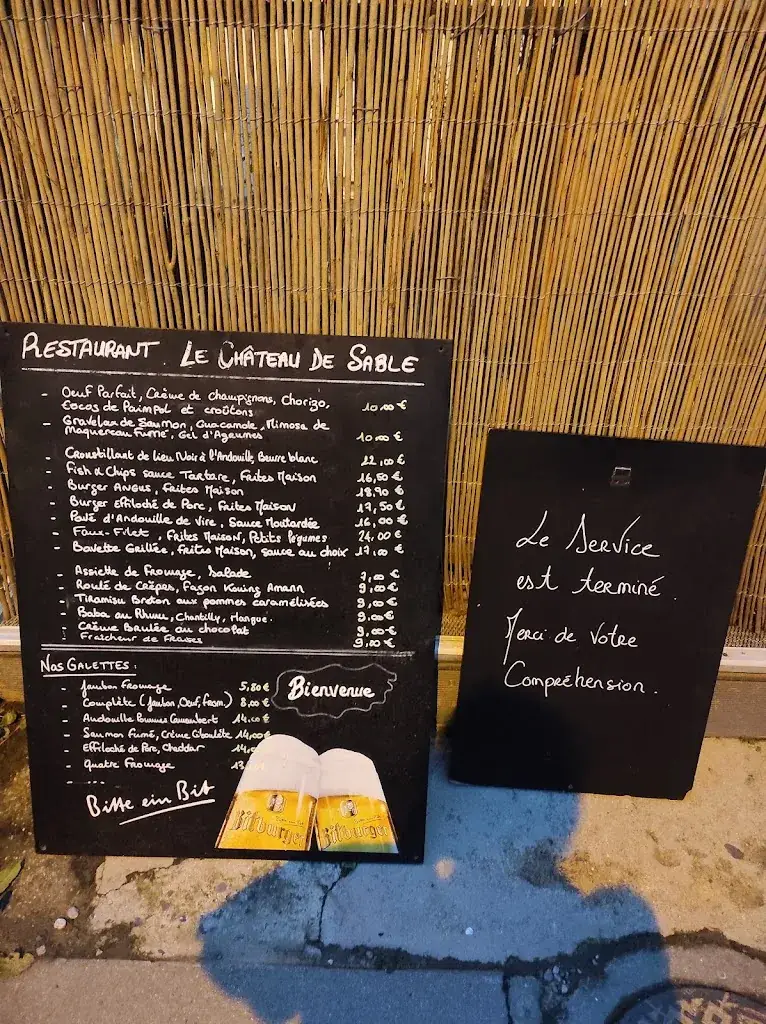 Menu_Le château de sable_Saint-Coulomb_image_1