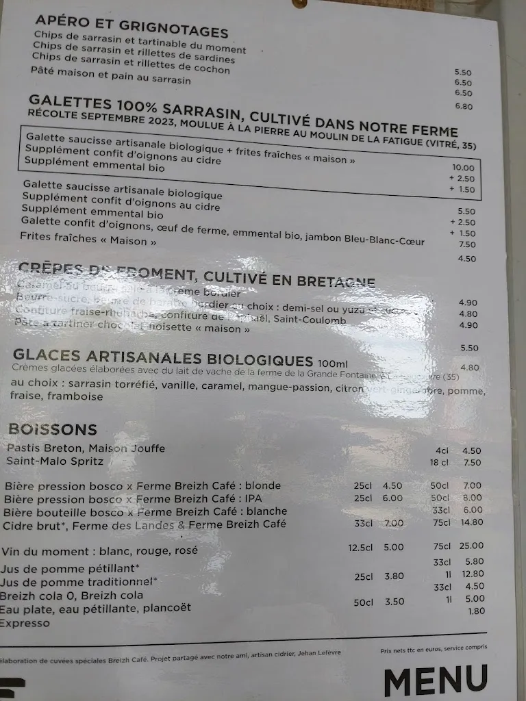 Menu_La Ferme Breizh Café_Saint-Coulomb_image_4