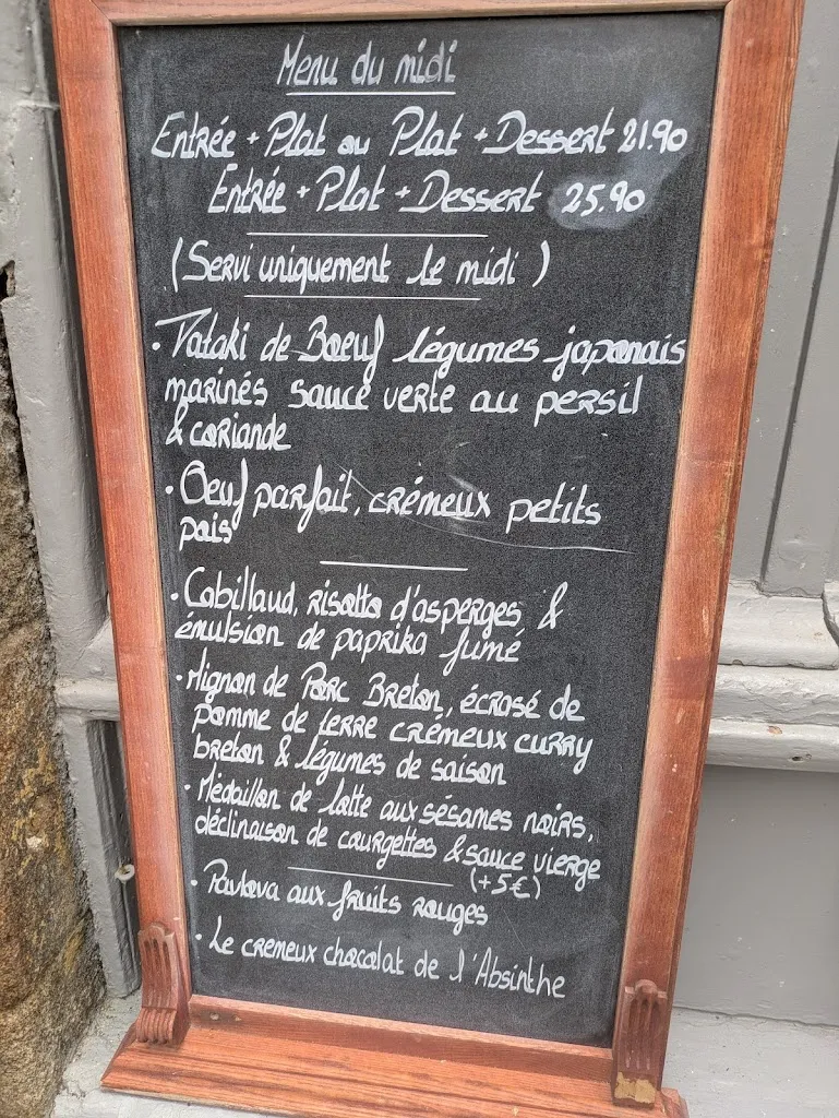 Menu_Restaurant L'Absinthe - Saint Malo_Saint-Malo_image_4