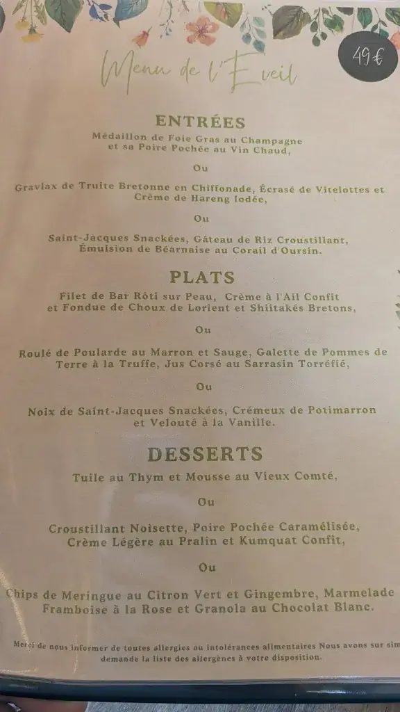 Menu_La Table des Jardins_Saint-Thonan_image_2