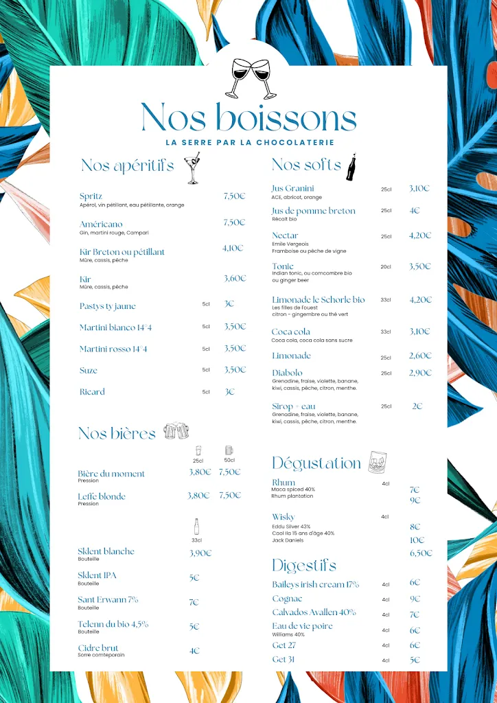 Menu_Restaurant La Serre by La Chocolaterie_Saint-Thonan_image_3
