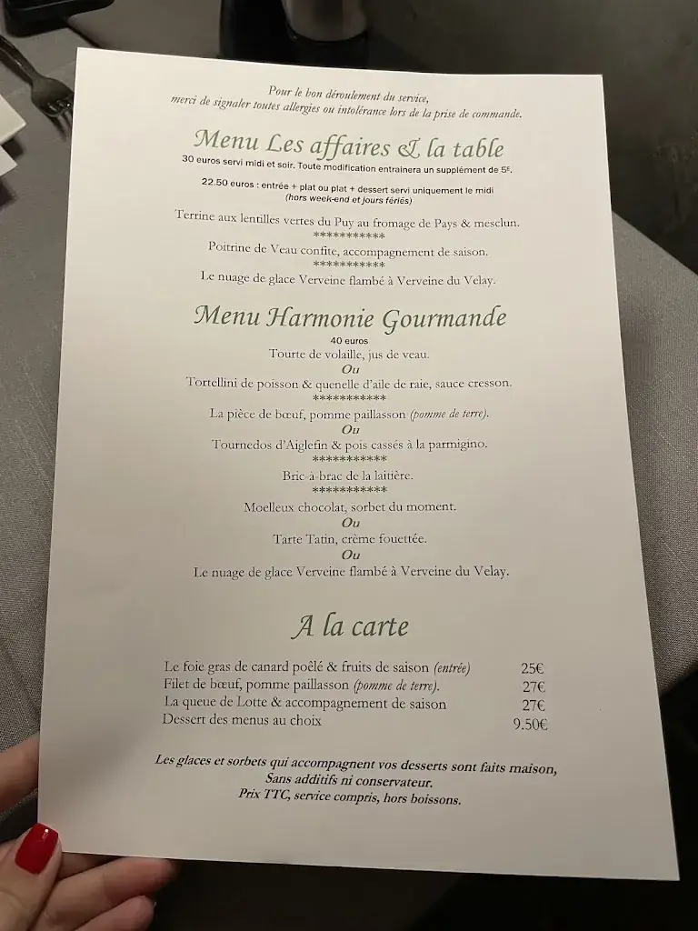Menu_restaurant l'Ermitage_Espaly-Saint-Marcel_image_1
