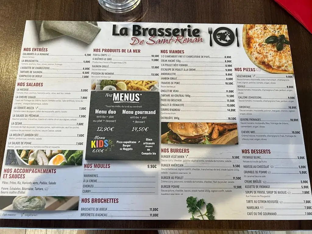 Menu_La Brasserie de Saint-Renan_Saint-Renan_immagine_3