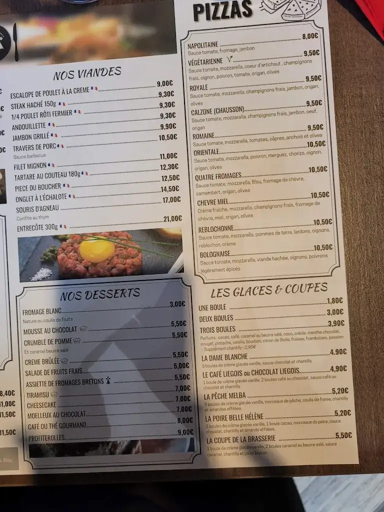 Menu_La Brasserie de Saint-Renan_Saint-Renan_immagine_4